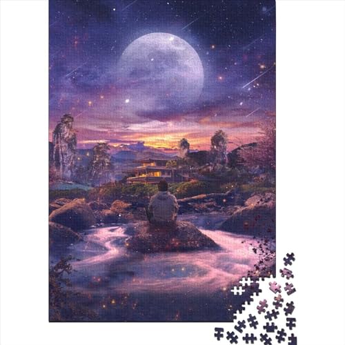 Puzzle 1000 Teile für Erwachsene Searching for The Peace Holz Premium Puzzle Nachhaltiges Puzzle für Erwachsene | Spiele (Größe 75x50cm) von LiJianXXR