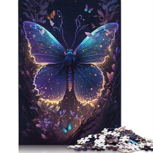 Puzzle 1000 Teile für Erwachsene Traum-Schmetterlings-Universum Puzzle für Erwachsene Puzzle Papppuzzle Pädagogisches Spielzeug zum Stressabbau Puzzlegröße: 38 x 26 cm von LiJianXXR