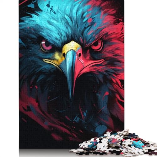 Puzzle Eagle Art, 1000-teiliges Puzzlespiel, Kartonpuzzle für Erwachsene und Kinder ab 12 Jahren, Familienaktivität, Größe 38 x 26 cm von LiJianXXR