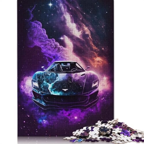 Puzzle Galaxy Sportwagen, 1000-teiliges Puzzle für Erwachsene, Papppuzzle für Erwachsene und Kinder ab 12 Jahren, Puzzle-Wanddekoration (Größe 38 x 26 cm) von LiJianXXR