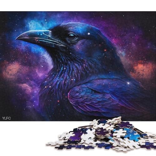 Puzzle für Erwachsene, 1000 Puzzle-Spielzeug, kosmische Tierkrähen-Puzzles für Erwachsene und Kinder, Holzpuzzle, Familienaktivität (Größe 75 * 50 cm) von LiJianXXR