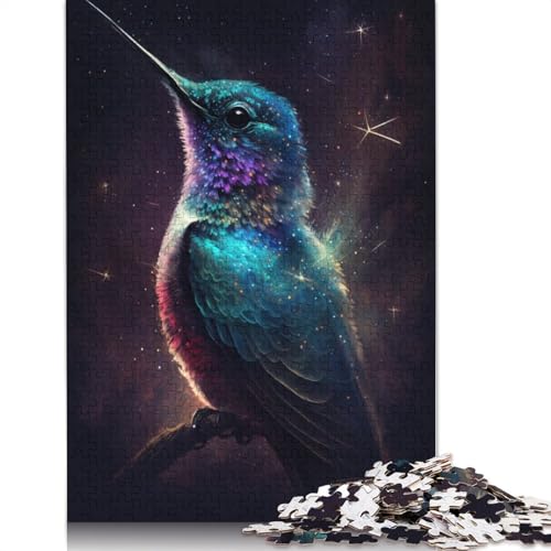 Puzzle für Erwachsene, 1000 Puzzles, Galaxy Dream, Kolibri, Kartonpuzzle, Lernspiele, Heimdekoration, Puzzlegröße: 38 x 26 cm von LiJianXXR