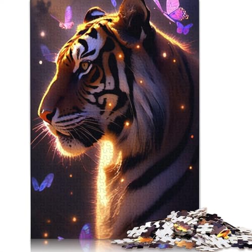 Puzzle für Erwachsene, 1000 Teile, Anime-Tiger-Puzzle für Erwachsene, Holzpuzzle, Lernspiele für Erwachsene und Kinder, Größe 75 x 50 cm von LiJianXXR