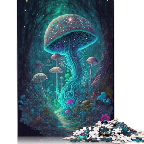 Puzzle für Erwachsene, 1000 Teile, Fantasie-Pilz-Puzzle für Erwachsene, Kartonpuzzle, Lernspiel für Erwachsene und Kinder, Größe 38 x 26 cm von LiJianXXR