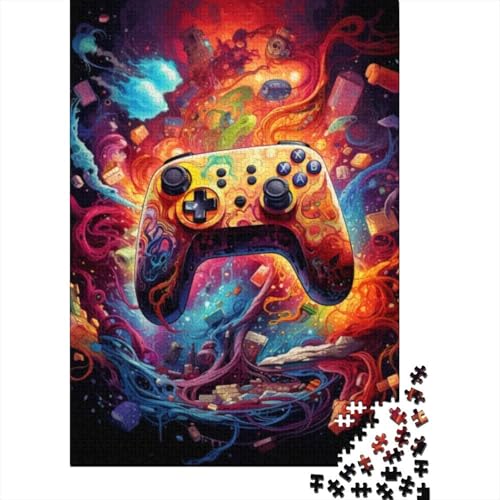 Puzzle für Erwachsene, 1000 Teile, Gamecontroller-Puzzles für Erwachsene und Kinder, Holzbrett-Puzzles, Spielzeug, Denkspiel, Größe: 75 x 50 cm von LiJianXXR