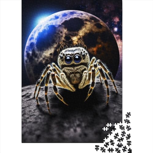 Puzzle für Erwachsene, 1000 Teile, Spinne im Weltraum, Puzzles für Erwachsene, Puzzle, Puzzles für Erwachsene, Lernspiel, Herausforderungsspielzeug (Größe 75x50 cm) von LiJianXXR