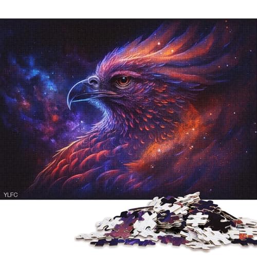 Puzzle für Erwachsene, 1000 Teile, Tier-Puzzle, Phoenix-Universum, Holzpuzzle, Heimdekorationspuzzle (Größe 75 * 50 cm) von LiJianXXR