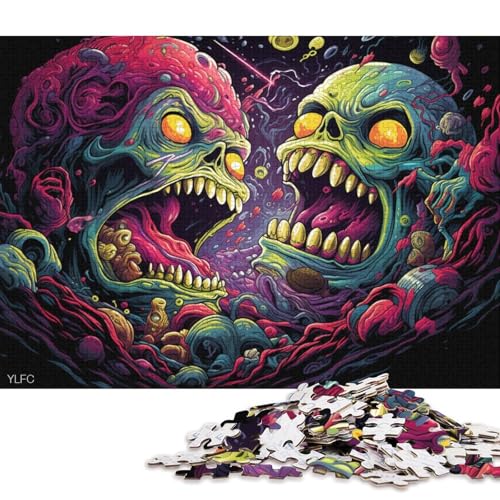 Puzzle für Erwachsene, 1000 Teile, Wütender Luchs, Puzzle für Erwachsene, Kartonpuzzle, Lernspiel, Herausforderungsspielzeug 38x26cm/1000 Teile von LiJianXXR