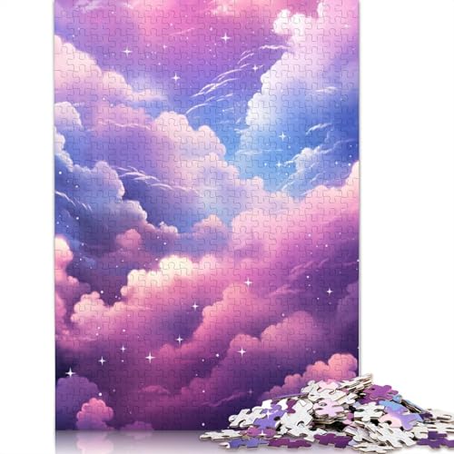 Puzzle für Erwachsene, 1000 Teile, farbenfrohe Explosive Wolken, Puzzle für Erwachsene, Kartonpuzzle, Heimdekoration, Größe 38 x 26 cm von LiJianXXR