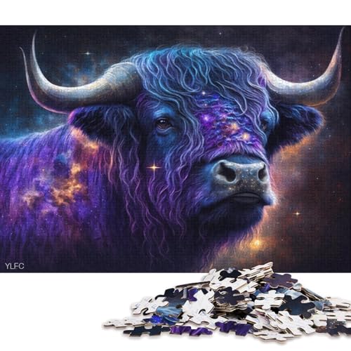 Puzzle für Erwachsene, 1000 Teile, kosmische Galaxie, Yak-Puzzle für Erwachsene, Holzpuzzle, tolle Geschenke zu Weihnachten (Größe 75 * 50 cm) von LiJianXXR