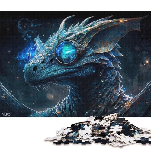 Puzzle für Erwachsene, 1000 Teile, magische Kunst, Drachen-Puzzle, Holzpuzzle, Heimdekorationspuzzle (Größe 75 * 50 cm) von LiJianXXR