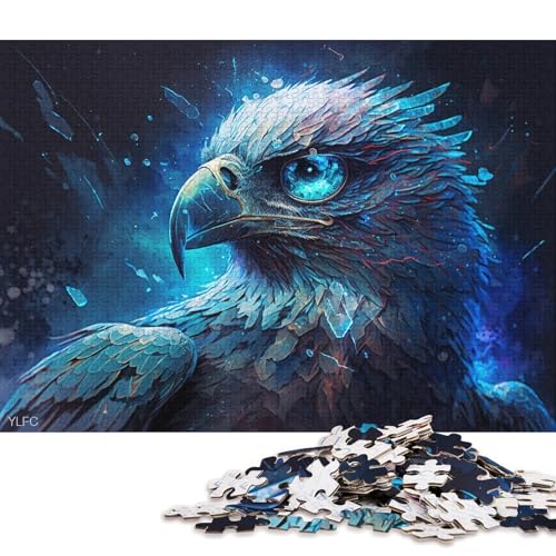 Puzzle für Erwachsene, 1000 Teile, magischer Adler-Krieger, Kartonpuzzle, Heimdekorationspuzzle (Größe 38 * 26 cm) von LiJianXXR