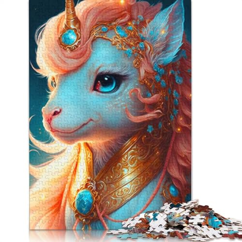 Puzzle für Erwachsene, 1000 Teile, süßes Drachenbaby-Puzzle für Erwachsene, Papppuzzle, Lernspiel, Herausforderungsspielzeug, Größe 38 x 26 cm von LiJianXXR