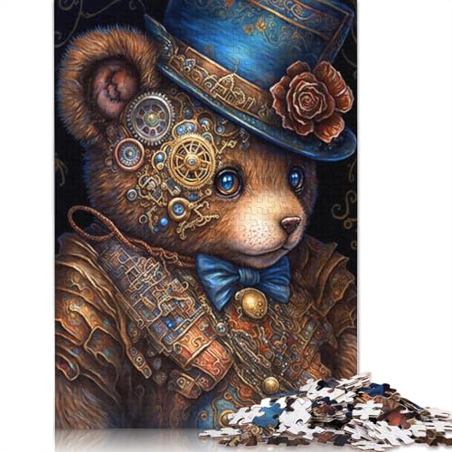 Puzzle für Erwachsene, Art Bear, 1000 Teile, Puzzle für Erwachsene und Kinder ab 12 Jahren, Holzpuzzle, Denksportaufgabe, 75 x 50 cm von LiJianXXR