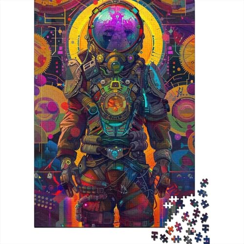 Puzzle für Erwachsene, Astronauten-Roboter, 1000 Teile, Puzzle für Erwachsene, Geschenke, Holzpuzzle für Erwachsene und Kinder ab 12 Jahren, Lernspiel, Herausforderungsspielzeug (Größe 75 x 50 cm) von LiJianXXR