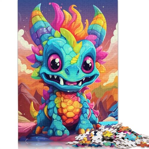 Puzzle für Erwachsene, Baby-Dinosaurier-Roboter, 1000 Teile, Puzzle für Erwachsene und Kinder ab 12 Jahren, Holzpuzzle, Denksportaufgabe, 75 x 50 cm von LiJianXXR