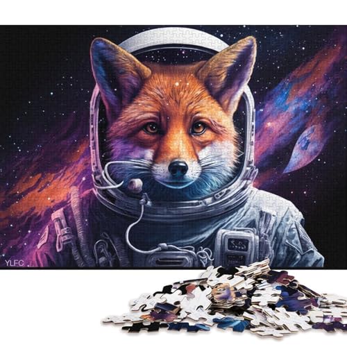 Puzzle für Erwachsene, Cosmic Art, Astronautenfuchs, 1000 Teile, Puzzle für Erwachsene und Kinder, Kartonpuzzle für Erwachsene und Kinder ab 12 Jahren, tolles Geschenk für Erwachsene (Größe 38*26 cm) von LiJianXXR