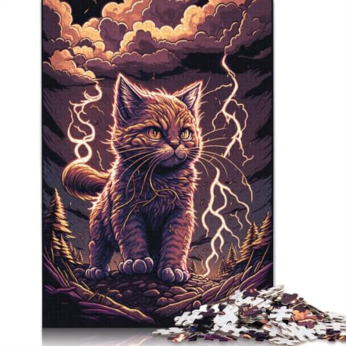 Puzzle für Erwachsene, Fantasy-Garfield-Katze, 1000 Teile, Puzzle für Erwachsene, Holzpuzzle für Erwachsene und Kinder ab 12 Jahren, tolles Geschenk für Erwachsene (Größe 75 x 50 cm) von LiJianXXR