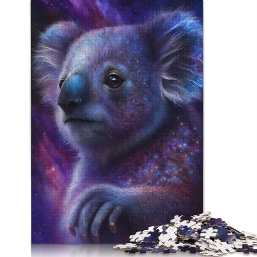 Puzzle für Erwachsene, Galaxie-Tier, Koala, 1000 Teile, Puzzle für Erwachsene, Geschenke für Erwachsene und Kinder ab 12 Jahren, Holzpuzzle, pädagogische Herausforderung, Größe: 75 x 50 cm von LiJianXXR