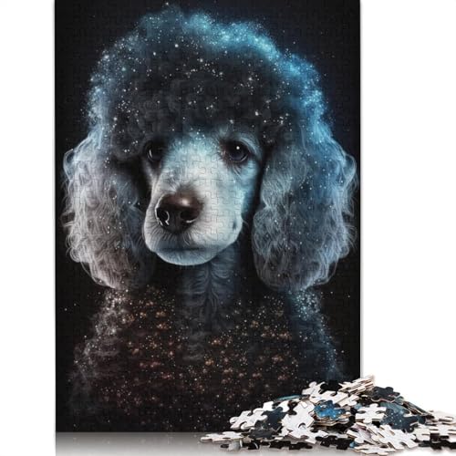 Puzzle für Erwachsene, Galaxy Star Pudel, 1000 Teile, Puzzle für Erwachsene und Kinder, Holzpuzzle, geeignet für Erwachsene, tolles Geschenk für Erwachsene (Größe 75 x 50 cm) von LiJianXXR