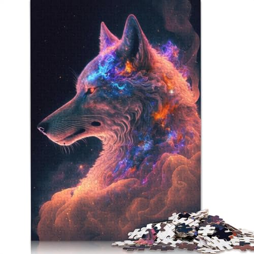 Puzzle für Erwachsene, Geschenke für Space Fox für Erwachsene, 1000-teiliges Puzzle aus Holz für Erwachsene und Kinder ab 12 Jahren, anspruchsvolles Spiel, Geschenke, 75 x 50 cm von LiJianXXR