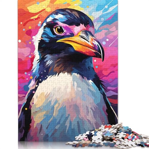 Puzzle für Erwachsene, Pinguin-Tier, 1000 Teile, Puzzle für Erwachsene, Holzpuzzle für Erwachsene und Kinder ab 12 Jahren, Heimdekorationspuzzle, 75 x 50 cm von LiJianXXR