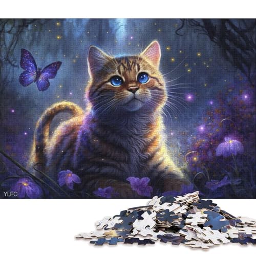 Puzzle für Erwachsene, Puzzle Garfield, das magische Tier, 1000 Teile, Puzzle aus Holz für Erwachsene und Kinder ab 12 Jahren, lustiges Geschenk 75x50cm/1000 Teile von LiJianXXR