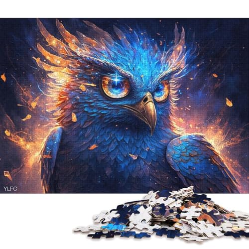 Puzzle für Erwachsene, magisches Tier, Phönix, 1000 Teile, Puzzle für Erwachsene und Kinder, Holzpuzzle für Erwachsene und Kinder ab 12 Jahren, tolles Geschenk für Erwachsene (Größe 75 * 50 cm) von LiJianXXR