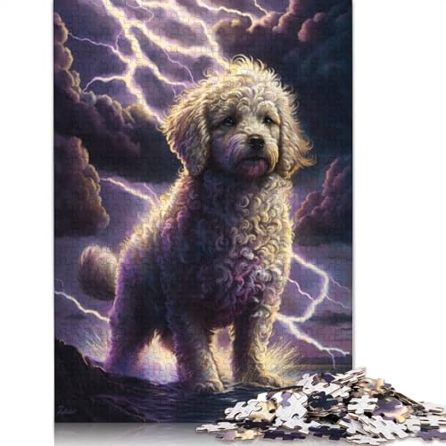 Puzzle für Erwachsene 1000 Puzzles mit Traumpudel-Hunden, Kartonpuzzle, Lernspiele, Heimdekoration, Puzzlegröße: 38 x 26 cm von LiJianXXR