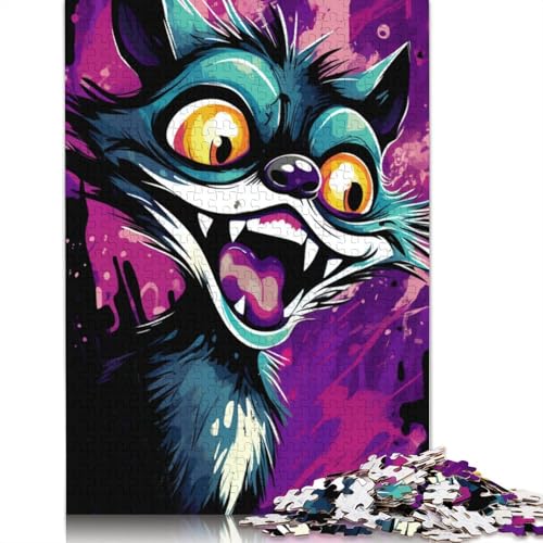 Puzzle für Erwachsene 1000 Teile, Cartoon-Eichhörnchen-Puzzle für Erwachsene, Holzpuzzle, Heimdekoration, Größe 75 x 50 cm von LiJianXXR