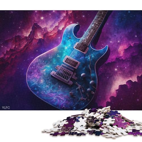 Puzzle für Erwachsene 1000 Teile, Cosmic Guitar Puzzle für Erwachsene, Holzpuzzle, anspruchsvolles Spiel (Größe 75 * 50 cm) von LiJianXXR