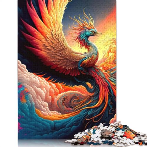 Puzzle für Erwachsene 1000 Teile, Cosmic Phoenix, Puzzle für Kinder, Holzpuzzle, Spielzeug, Denkspiel, Größe 75 x 50 cm von LiJianXXR