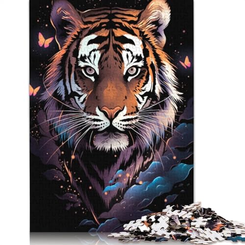 Puzzle für Erwachsene 1000 Teile Anime Tiger Puzzle für Kinder Kartonpuzzle Spielzeug Denkspiel Größe 38x26cm von LiJianXXR