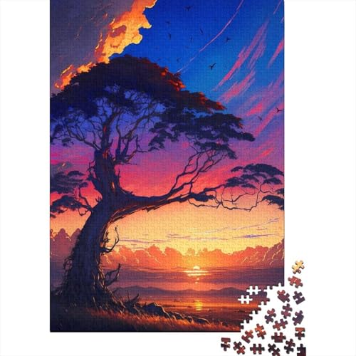 Puzzle für Erwachsene 1000 Teile Der Baum des Lebens Puzzle für Erwachsene und Kinder Holzbrettpuzzle Spielzeug Denkspiel Größe: 75 x 50 cm von LiJianXXR