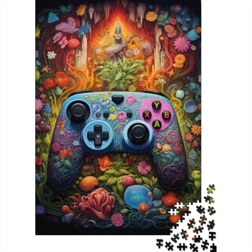 Puzzle für Erwachsene 1000 Teile Gamepad Pflanzen Puzzle für Erwachsene und Kinder Holzbrettpuzzle Spielzeug Denkspiel Größe: 75x50cm von LiJianXXR