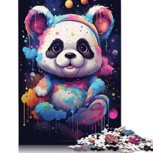 Puzzle für Erwachsene 1000 Teile Pandababy-Astronauten-Puzzle für Erwachsene, Kartonpuzzle, Familienpuzzlespiel 38 x 26 cm von LiJianXXR