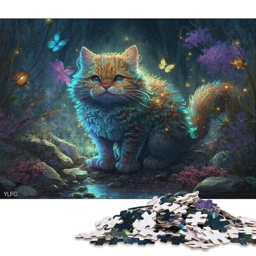 Puzzle für Erwachsene Garfield, das magische Tier, 1000 Teile, Holzpuzzle für Erwachsene und Kinder ab 12 Jahren, anspruchsvolles Spiel 75x50cm/1000 Teile von LiJianXXR