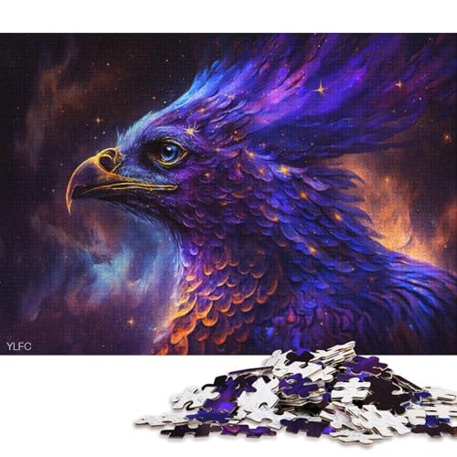 Puzzle für Erwachsene und Kinder, Tier-Phönix-Universum, 1000-teiliges Holzpuzzle für Erwachsene und Kinder ab 12 Jahren, Spielzeug-Wanddekoration (Größe 75 * 50 cm) von LiJianXXR