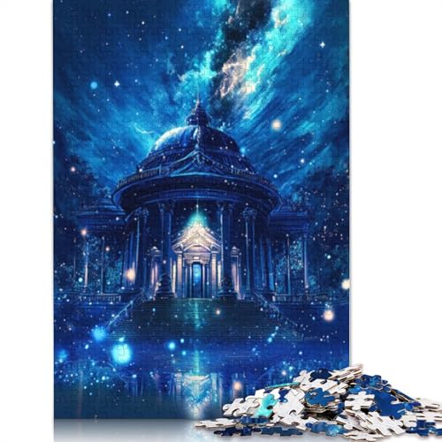 Puzzle für Erwachsene und Kinder, geheimnisvoller Tempel, 1000 Teile, Puzzle für Erwachsene, Kartonpuzzle für Erwachsene und Kinder, Lernspielzeug, Größe 38 x 26 cm von LiJianXXR