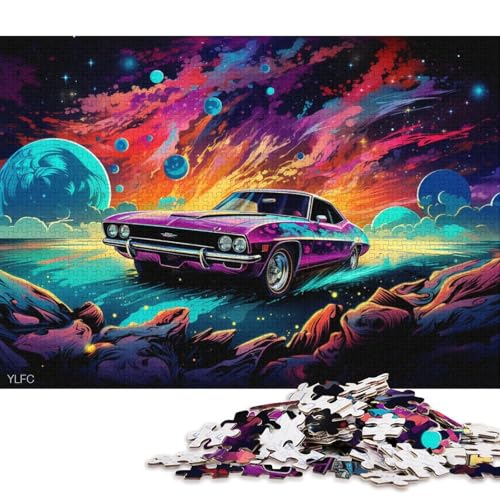 Puzzle für Teenager, Cooles klassisches Sportauto, 1000-teiliges Puzzle, Holzpuzzle für Erwachsene und Kinder ab 12 Jahren, anspruchsvolles Spiel, Geschenke 75x50cm/1000 Teile von LiJianXXR