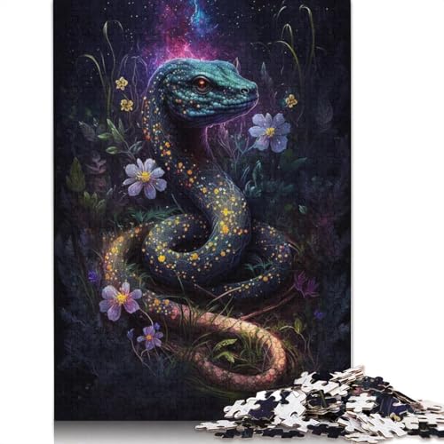 Puzzles für Erwachsene und Kinder Dream Snake Galaxy 1000-teiliges Puzzle für Erwachsene, Holzpuzzle für Erwachsene, Familienpuzzle, Spielgröße: 75 x 50 cm von LiJianXXR