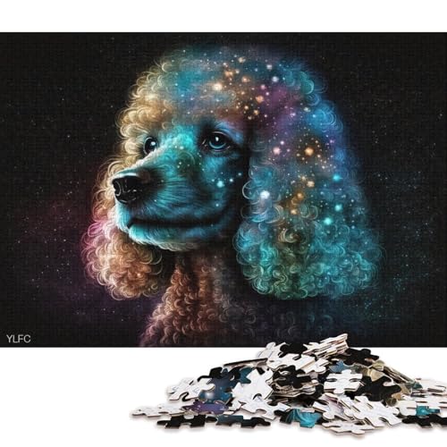 Puzzlespiel mit 1000 Teilen Cosmic Poodle Puzzles für Erwachsene, Holzpuzzles, Puzzle, Mitmachspiel (Größe 75 * 50 cm) von LiJianXXR