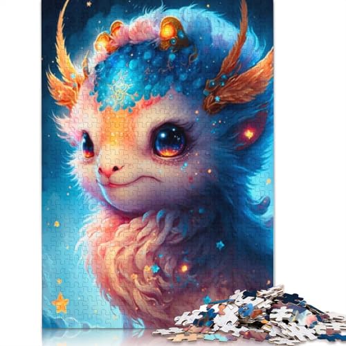 Teenager-Puzzle Drachenbaby 1000 Teile Puzzle aus Pappe, geeignet für Erwachsene und Teenager ab 12 Jahren, tolle Geschenke und Spielzeuge, Größe 38 x 26 cm von LiJianXXR