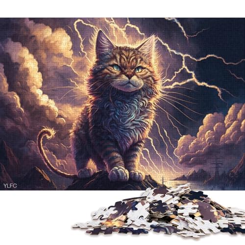 1000-teiliges Puzzle, Fantasy-Art, Garfield-Katze, Puzzle für Kinder, Karton-Puzzle, Heimdekoration, Puzzle-Spielzeug 38x26cm/1000 Teile von LiJianXXS