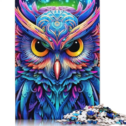 1000-teiliges Puzzle, Fantasy-Art-Eulen-Puzzle für Erwachsene, Karton-Puzzle, Lernspiel für Erwachsene und Kinder, Größe: 38 x 26 cm von LiJianXXS