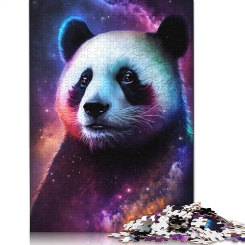 1000-teiliges Puzzle, Galaxie-Tiere, Panda-Puzzles für Erwachsene, Karton-Puzzles, Lernspielzeug, Familienspiele (Größe 38 x 26 cm) von LiJianXXS