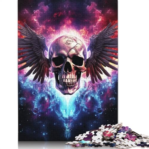 1000-teiliges Puzzle, Kunst-Totenkopf-Puzzle für Erwachsene, Kartonpuzzle, Lernspiel, Herausforderungsspielzeug, Größe: 38 x 26 cm von LiJianXXS