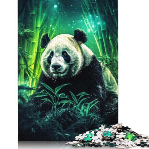 1000-teiliges Puzzle, Tier-Panda-Puzzle für Erwachsene, Kartonpuzzle, Lernspiel, Herausforderungsspielzeug, Größe: 38 x 26 cm von LiJianXXS