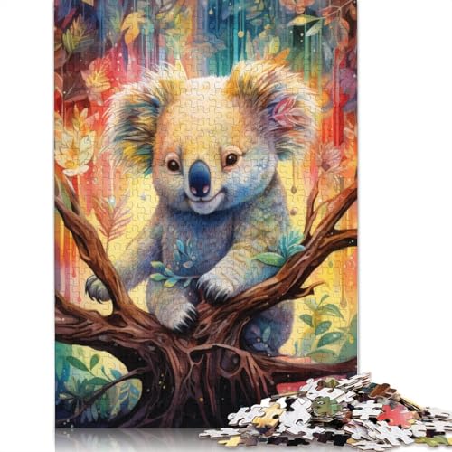 1000-teiliges Puzzle, buntes Affen-Puzzle für Erwachsene, Kartonpuzzle, Lernspiel, Herausforderungsspielzeug, Größe: 38 x 26 cm von LiJianXXS