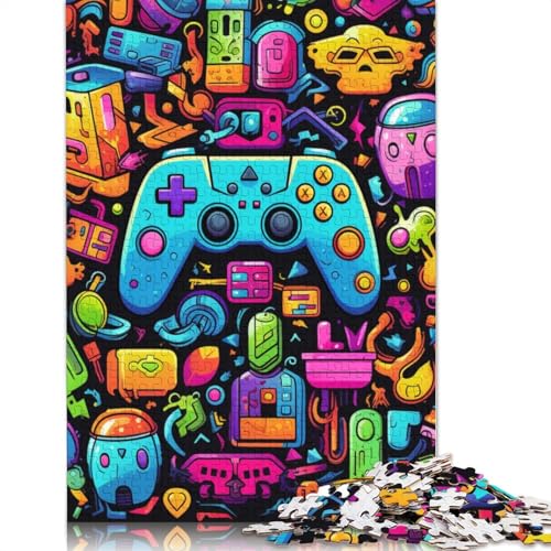 1000-teiliges Puzzle, buntes Gamepad-Puzzle für Erwachsene, Karton-Puzzle, Lernspiel für Erwachsene und Kinder, Größe: 38 x 26 cm von LiJianXXS